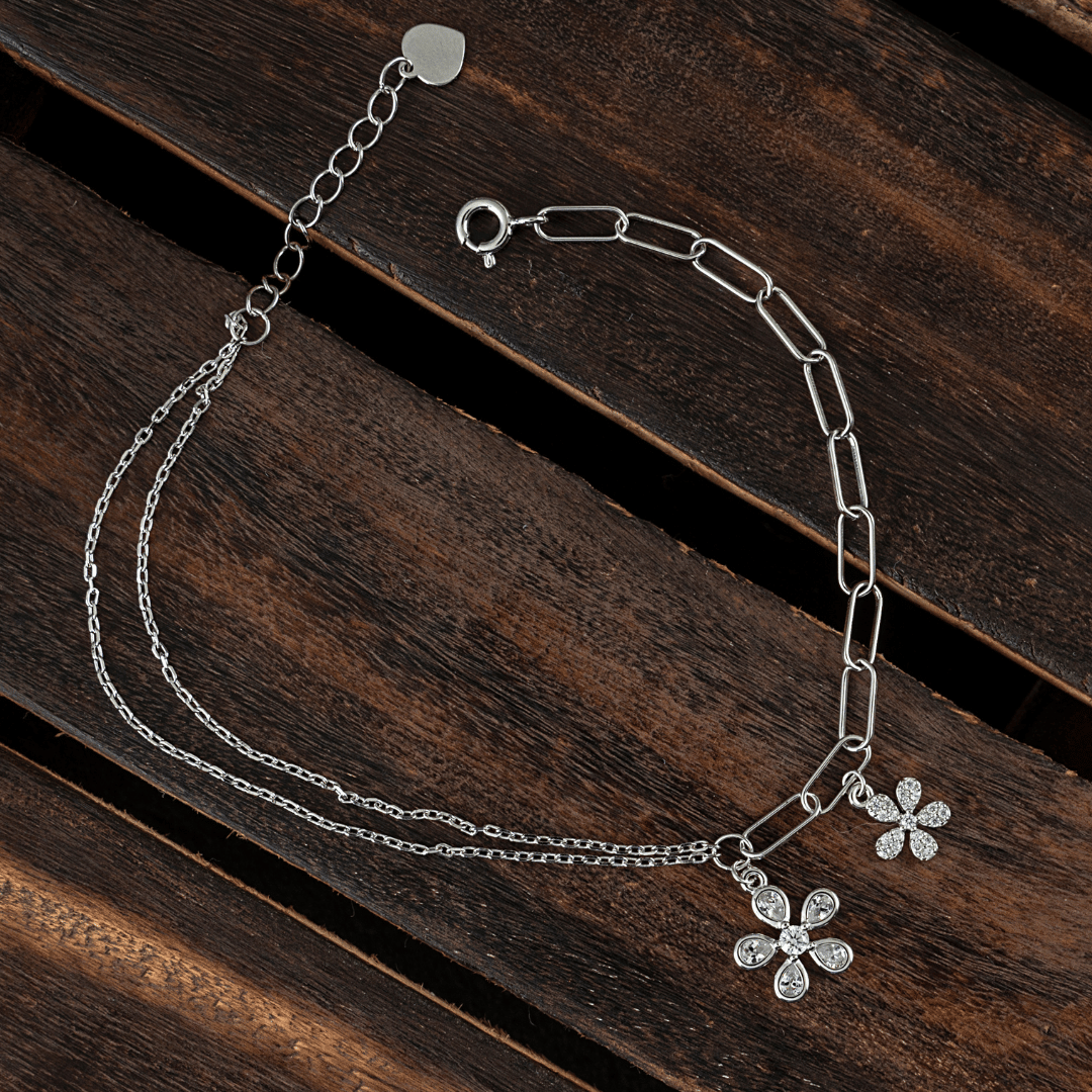 Flower Charm Bracelet