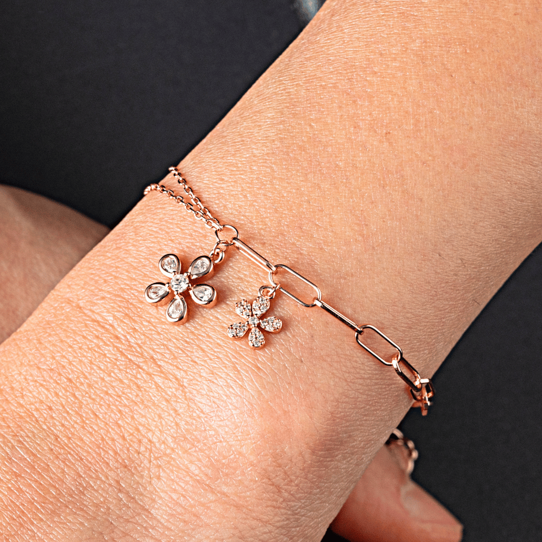 Flower Charm Bracelet