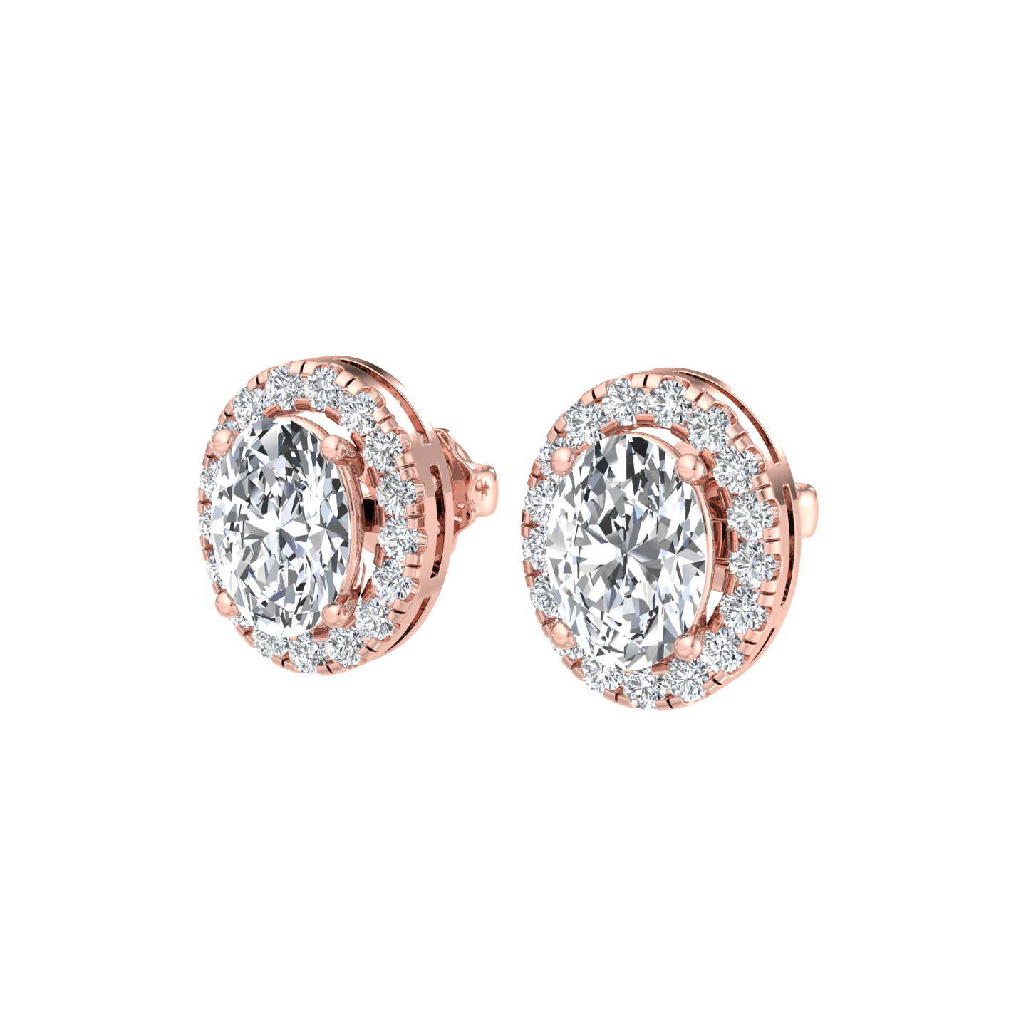 Halo Oval Earring