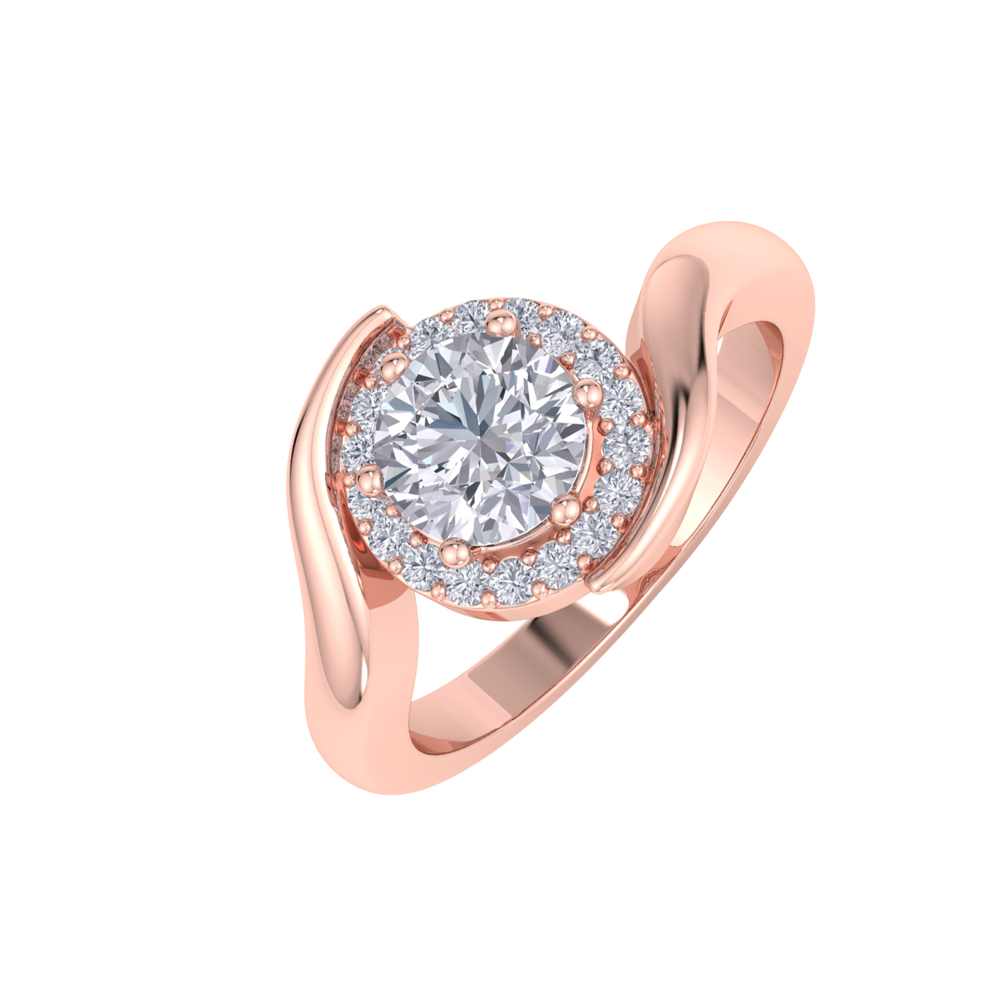 Solitaire Halo Ring