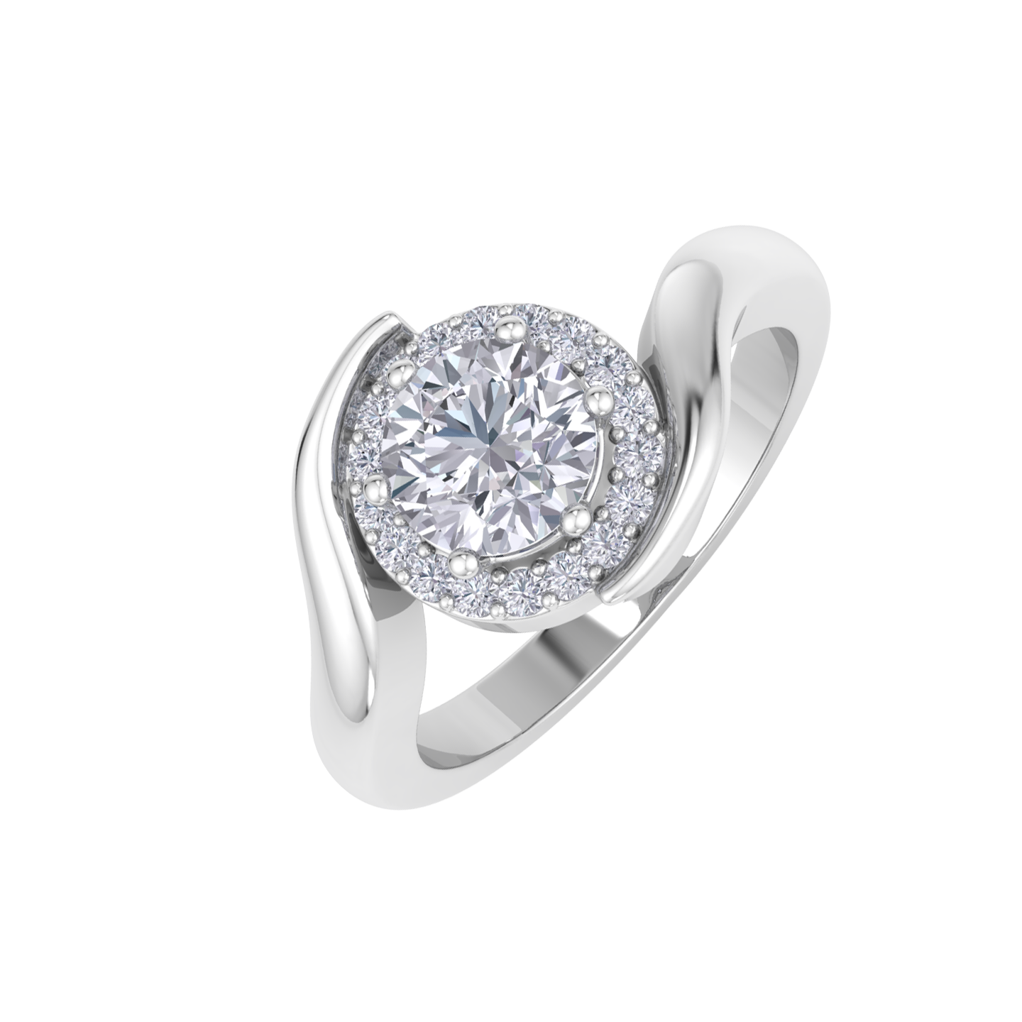 Solitaire Halo Ring